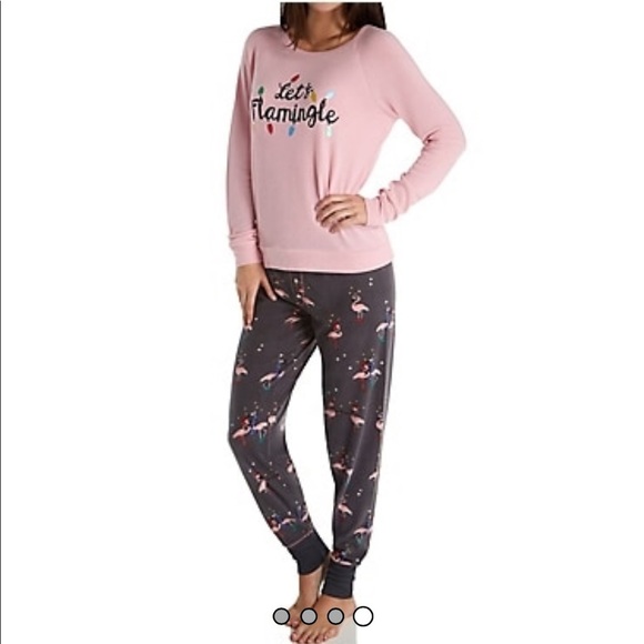PJ Salvage Let's Flamingle Long Sleeve Graphic Top 🤩 S1 - Picture 4 of 9